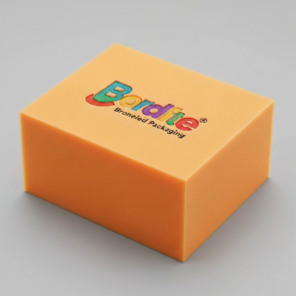 Color-matched branded foam with logo