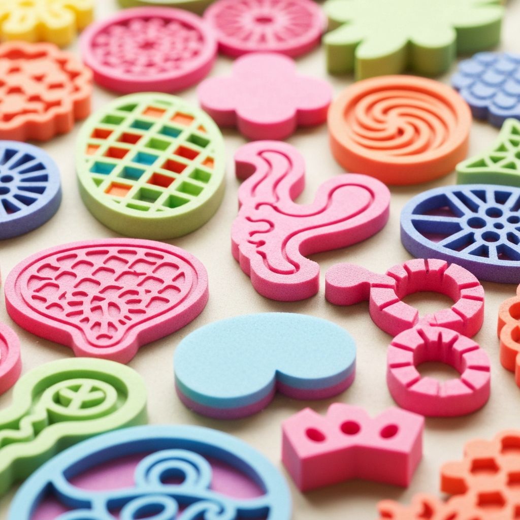 Precision die-cut custom foam shapes