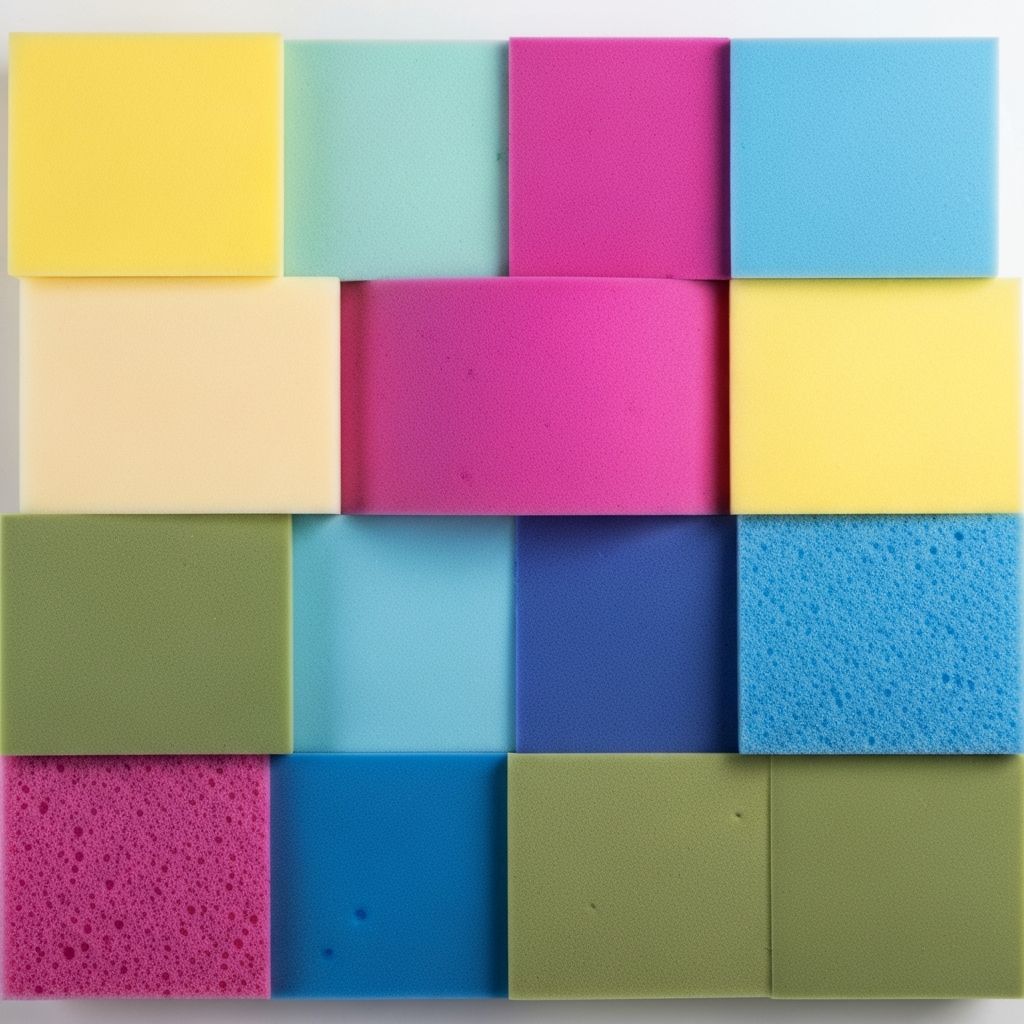 Various foam materials and densities